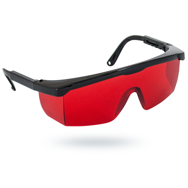 Okulary do odczytu promieni laserowych czerwonych