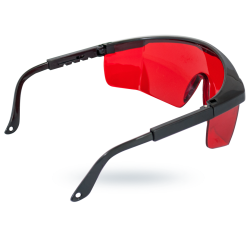 Okulary do odczytu promieni laserowych czerwonych