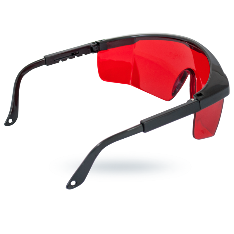 Okulary do odczytu promieni laserowych czerwonych
