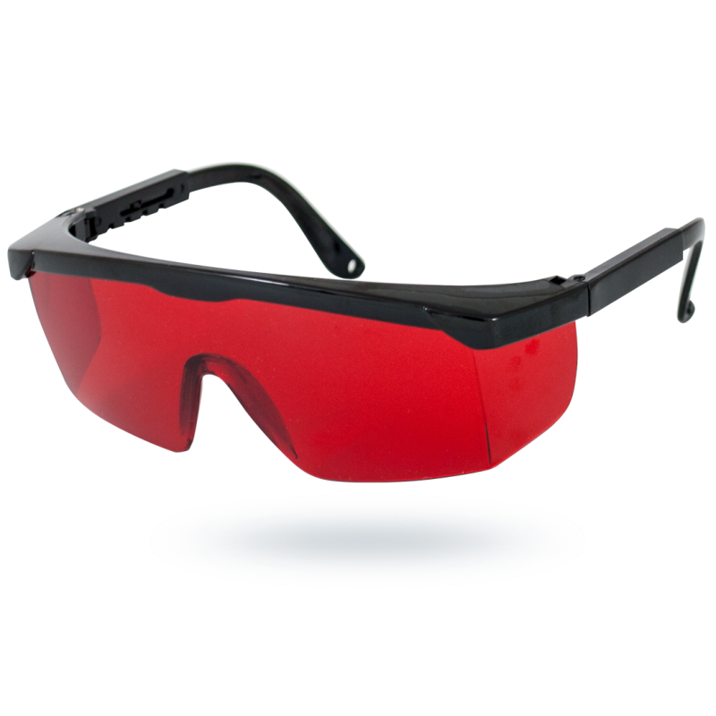Okulary do odczytu promieni laserowych czerwonych