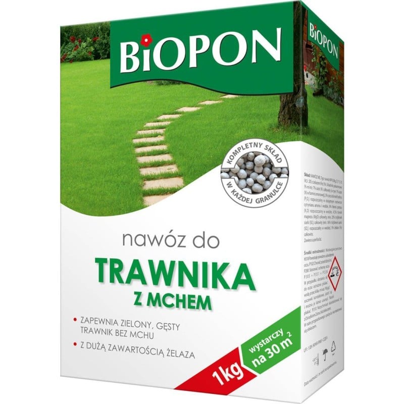Nawóz do trawnika z mchem granulat 1kg