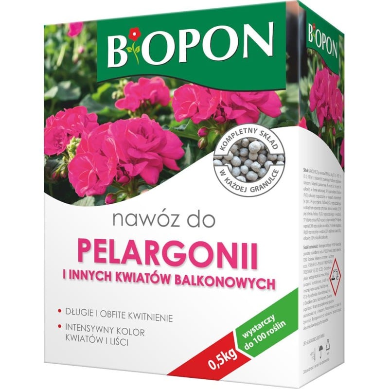 Nawóz do pelargonii i roślin balkonowych BIOPON