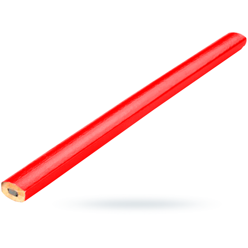 Ołówek stolarski CZERWONY STANLEY L-176mm HB (60)