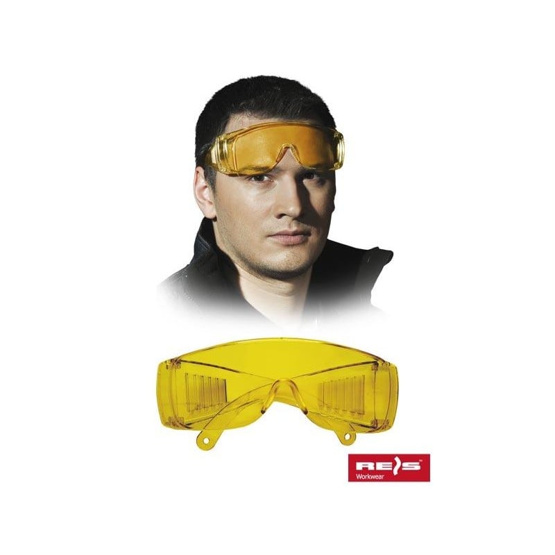 Okulary ochronne RAWPOL GOG-ICE-LIGHT ŻÓŁTE EN166