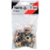 Nitonakrętki stalowe M10 20 sztuk YATO