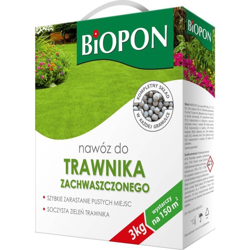 Nawóz do trawnika zachwaszczonego granulat 3kg