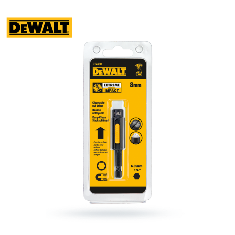 Nasadka udarowa DEWALT DT7430 z magnesem 8mm 75mm