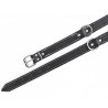 Obroża 2-razy szyta 20mm x 550mm CZARNA