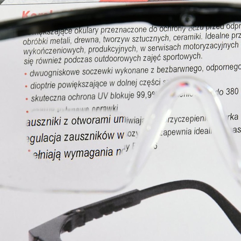 OKULARY OCHRONNE KOREKCYJNE +3