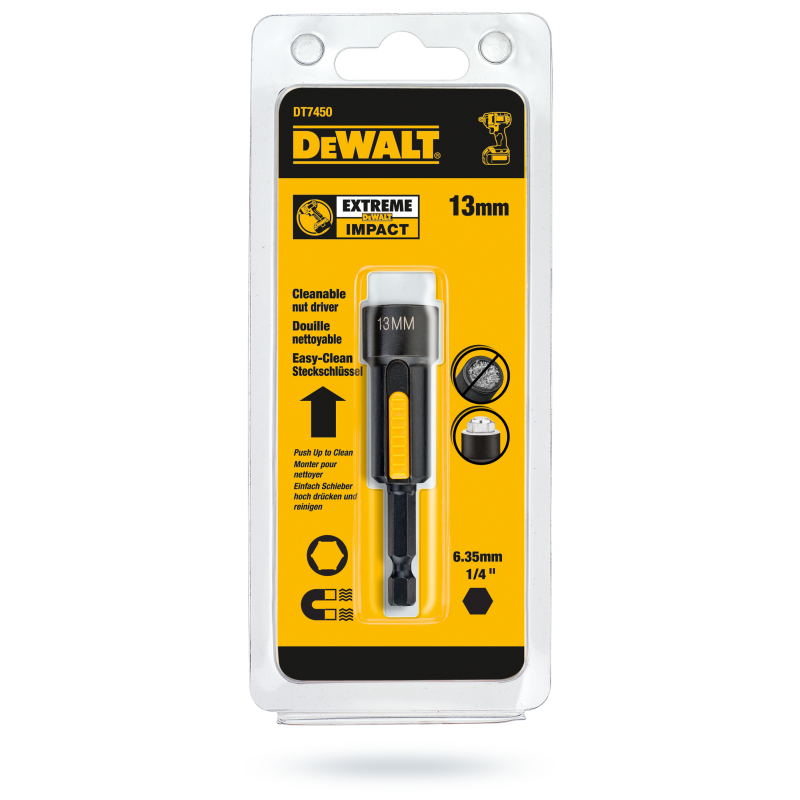Nasadka udarowa DEWALT DT7450 z magnesem 13mm 75mm