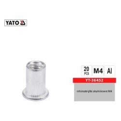 Nitonakrętki aluminiowe M4,...
