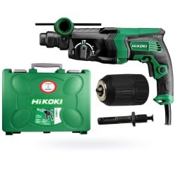 Młotowiertarka HiKOKI DH26PC2 WSZ 230V 830W 3,2J 3-funkcyjna + głowica adapter SDS PLUS