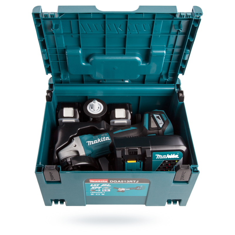 Szlifierka Makita DGA513RTJ 125mm 18V 2x5Ah BL XPT