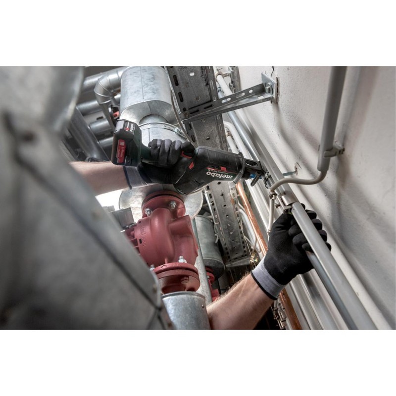 Piła szablasta / lisica Metabo PowerMaxx SSE 12 BL / 602322890+685300000 LiPOWER 12V 2x2Ah 16mm Quick