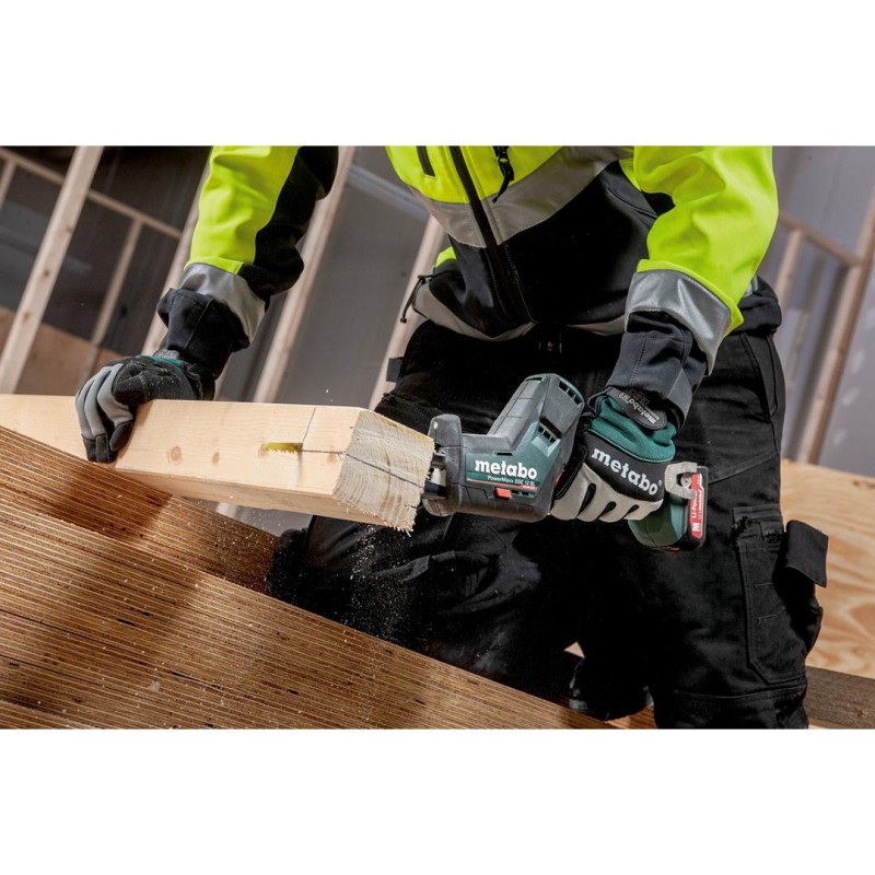 Piła szablasta / lisica Metabo PowerMaxx SSE 12 BL / 602322890+685300000 LiPOWER 12V 2x2Ah 16mm Quick