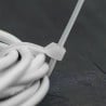 Zaciskowe opaski plastikowe Bradas TS1176550N 550x7,6 mm białe 100 szt.