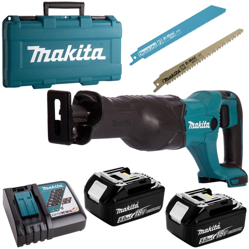 Pilarka piła szablasta 18V 2x5Ah Makita DJR186RTE