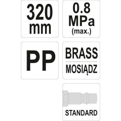 Pistolet do przedmuchiwania 320mm
