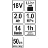 Pistolet do pompowania 18V 2,0AH+ład