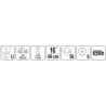 Prowadnica do pilarek YATO YT-849383 16’’ 3/8’’ U 56 ogniw 0,05’’ (1,3mm)
