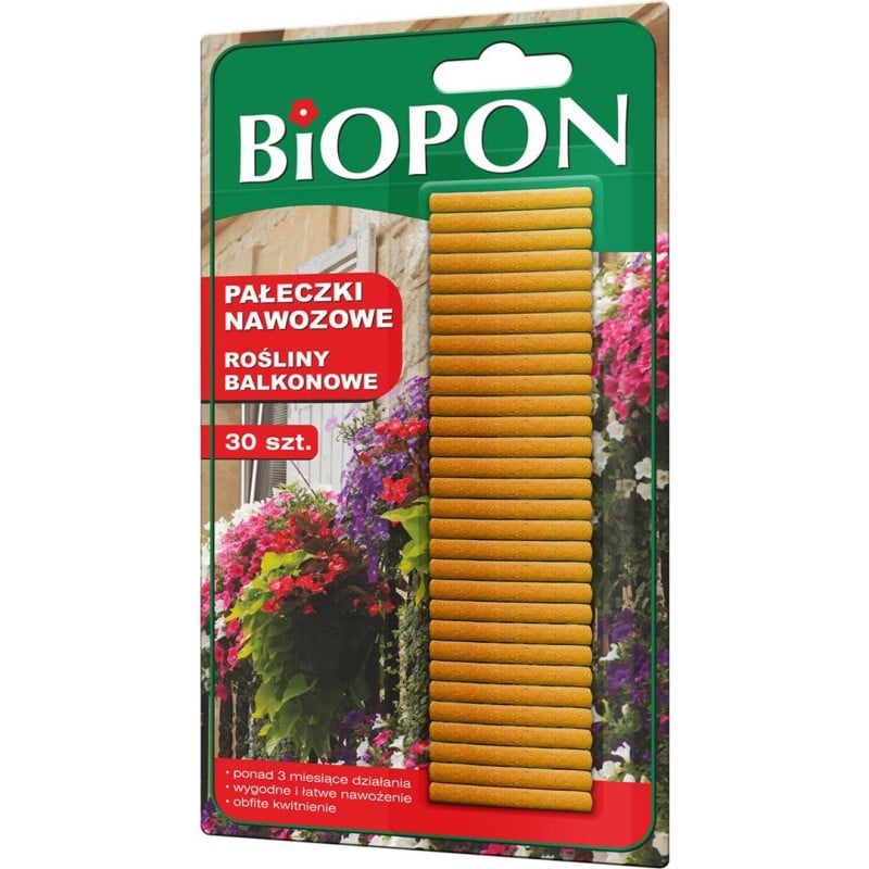 BIO pałeczki nawozowe do roślin balkonowych 30szt