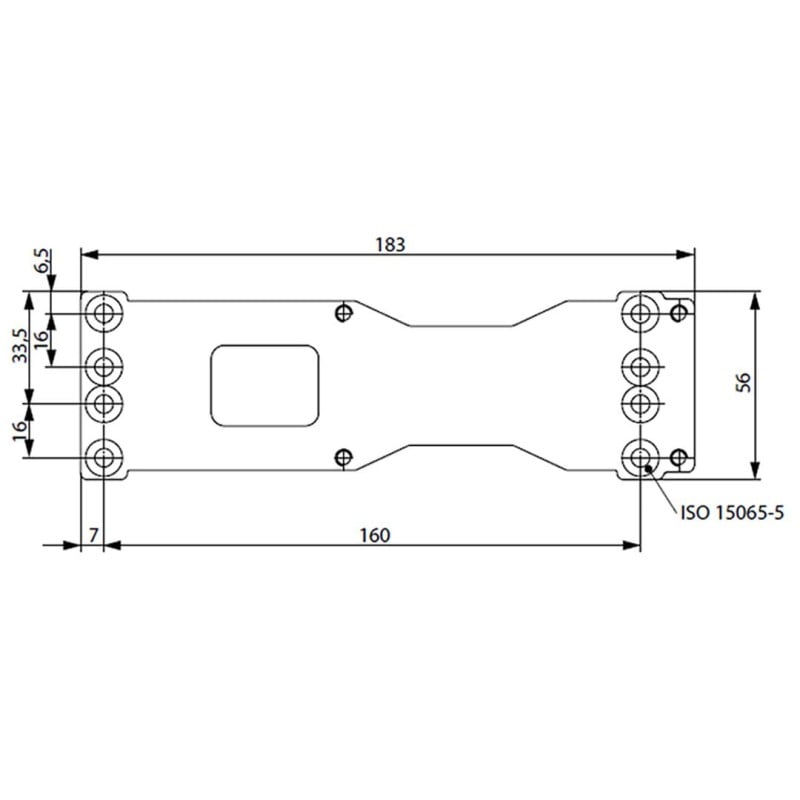 Płyta montażowa do samozamykacza Assa Abloy DCA120-40 183x56mm ocynk
