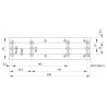 Płyta montażowa do samozamykacza DC140 Assa Abloy DCA161-9016 biały 206x55x5 mm