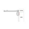 Płyta montażowa do samozamykacza DC140 Assa Abloy DCA161-9016 biały 206x55x5 mm