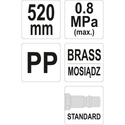 Pistolet do przedmuchiwania 520mm