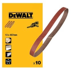Zestaw taśm szlifierskich DeWALT DT3607 do DCM200 457x13mm 3x P40 / 4x P80 / 3x P120