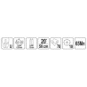 Prowadnica do pilarek YATO YT-84938 20’’ 0,325’’ U 78 ogniw 0,058’’ (1,5mm)