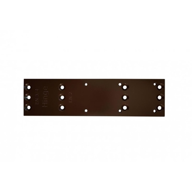 Płyta montażowa do samozamykacza DC140 Assa Abloy DCA161-8014 brązowa 206x55x5 mm
