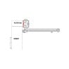 Płyta montażowa do samozamykacza DC140 Assa Abloy DCA161-8014 brązowa 206x55x5 mm