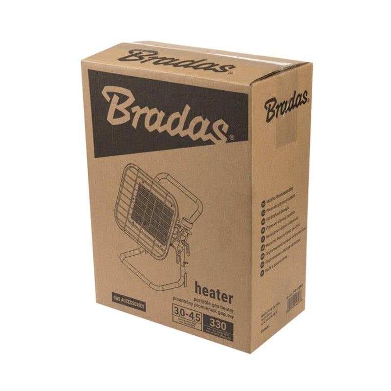 Promiennik gazowy Bradas PG-009C 3 - 4,5 kW zuż.gazu 220-330 g/h + stojak