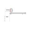 Płyta montażowa do samozamykacza DC140 Assa Abloy DCA161-EV1 srebrny 206x55x5 mm