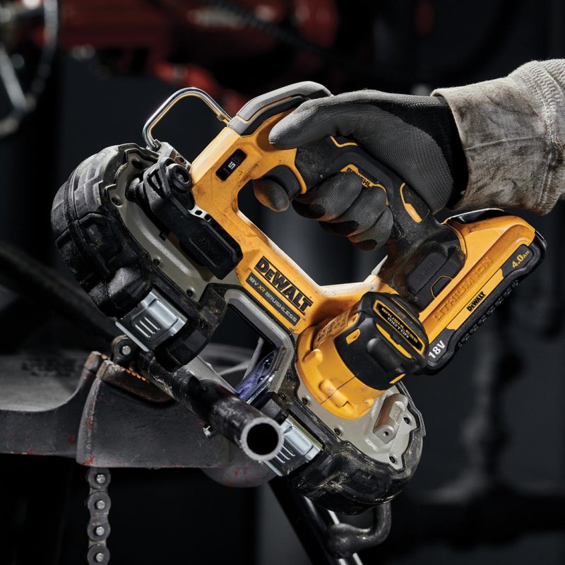 Pilarka taśmowa 18V body DeWalt kufer DCS377NT