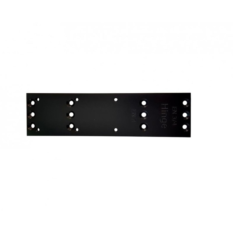 Płyta montażowa do samozamykacza DC140 Assa Abloy DCA161-9005 czarny 206x55x5 mm
