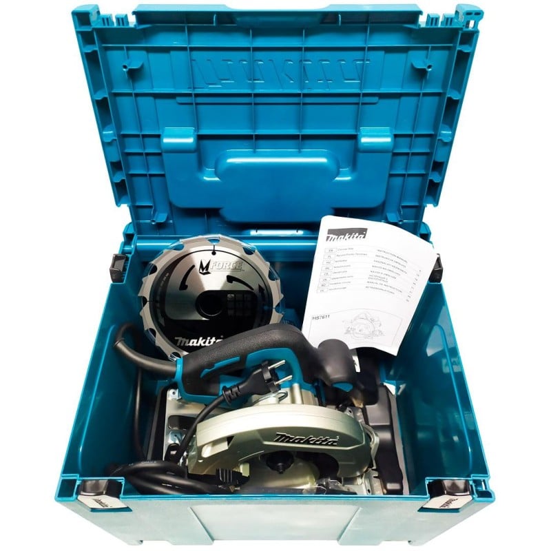 Pilarkatarczowa ręczna Makita HS7611J 190x30mm 1600W walizka