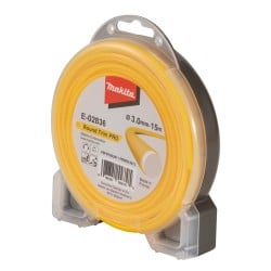 Żyłka tnąca Makita E-02836 okrągła Round Trim Plus 3mm x 15m nylonowa, dwuwarstwowa do kos i podkaszarek