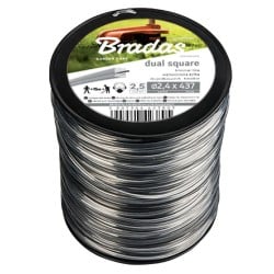 Żyłka do podkaszarek Bradas RIPPER DUAL ZRK2425KG kwadrat 2,4mm x 437m wzmocniona