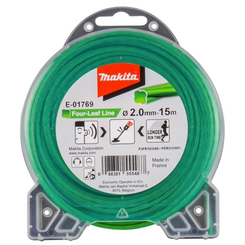 Żyłka tnąca Makita E-01769 ''koniczyna'' 1,65mm x 15m nylonowa do podkaszarek