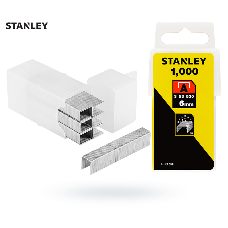 Zszywki 6mm (11.3) 1000 TRA204 T1 STANLEY (7)