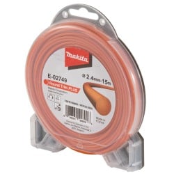Żyłka tnąca Makita E-02749 okrągła Round Trim Plus 2,4mm x 15m nylonowa do podkaszarek