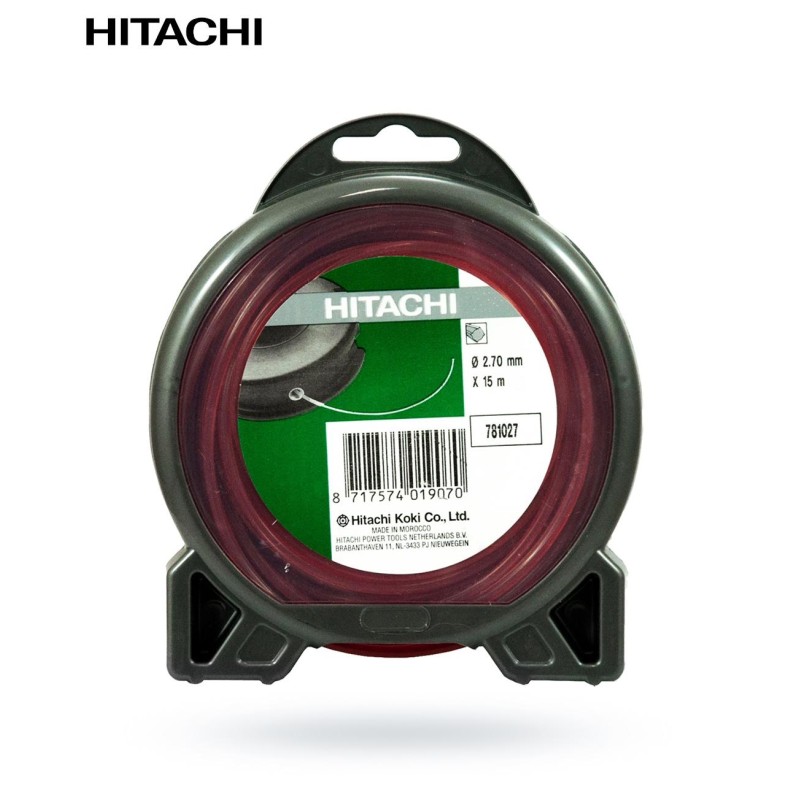 Żyłka tnąca kwadratowa 2,70mmx15mb HiKOKI czerwona