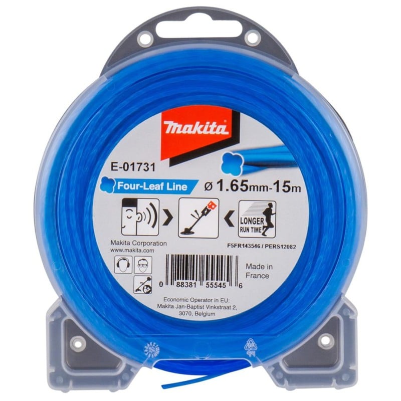 Żyłka tnąca Makita E-01731 ''koniczyna'' 1,65mm x 15m nylonowa do podkaszarek
