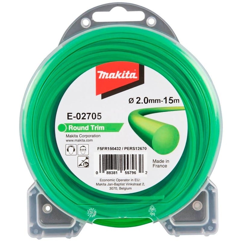 Żyłka tnąca 2mm okrągła 15m do kosy Makita E-02705