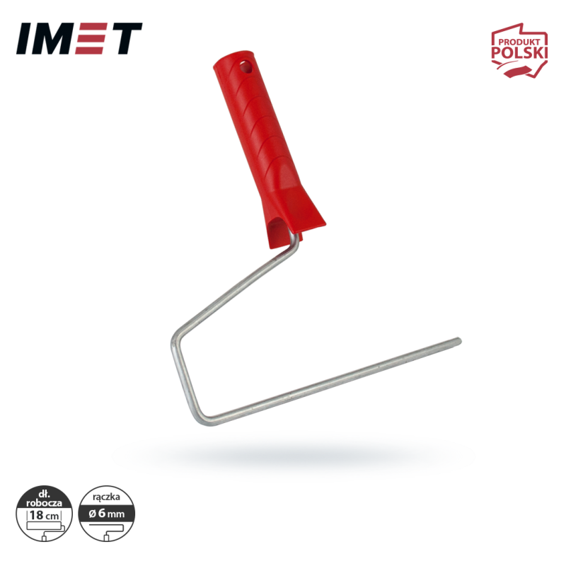 Rączka do wałka IMET R18 18cm fi trzpienia 6mm