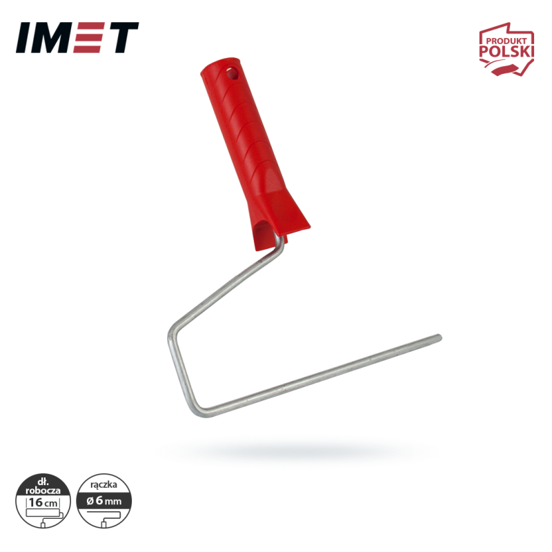 Rączka do wałka IMET R16 16cm fi trzpienia 6mm