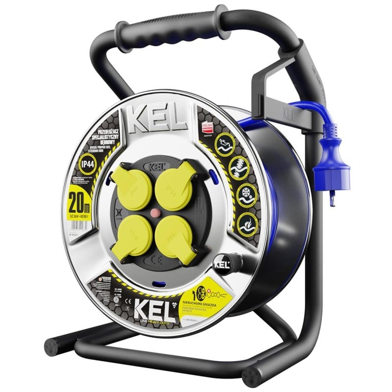 Przedłużacz bębnowy 20m 3x2,5mm H07BQ KEL W-99251
