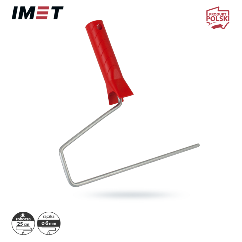 Rączka do wałka IMET R25 25cm fi trzpienia 6mm